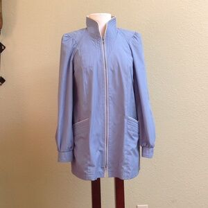 Vintage zip up light blue coat